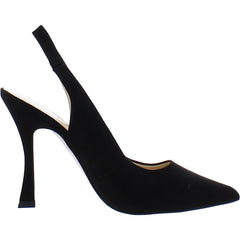 Jessica Simpson Rosan Black Fashion Slingback Pointed Toe Ankle Strap Pumps Shoe