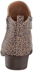 Lucky Brand Women's Basel Ankle Bootie Eyelash Leopard Low Cut Dress Booties