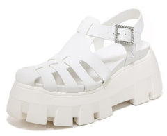 Circus By Sam Edelman Alyson Bright White Multi Strap Buckle Ankle Sandals