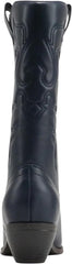 Soda Reno Navy Western Cowboy Pointed Toe Knee High Pull On Tabs Western Boots