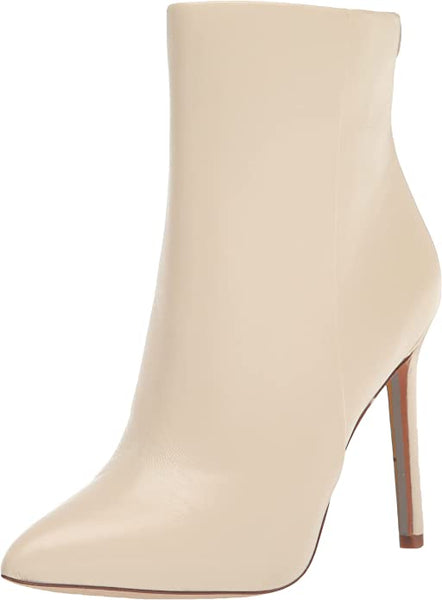 Sam Edelman Wrenley Modern Ivory Stiletto Heel Pointed Toe Fashion Ankle Booties