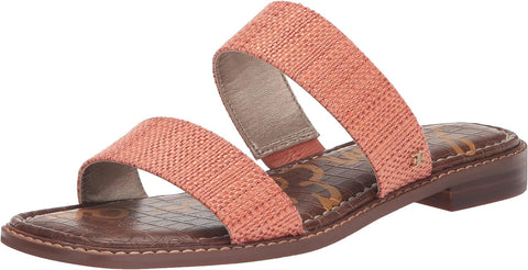 Sam Edelman Haydee Stucco Pink Fashion Slip On Open Toe Heeled Slides Sandals