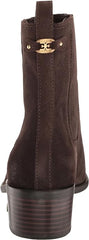 Sam Edelman Bronson Warm Mocha Pull On Stacked Heel Pointed Toe Fashion Boots