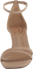 Sam Edelman Peonie Golden Tan Ankle Strap Open Toe Strappy Kitten Heel Sandals