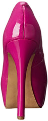 Jessica Simpson Carri Platform Pump Twilight Magenta Pink Patent Peep Toe Pump