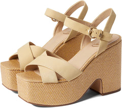 Sam Edelman Trianna 2 Desert Sun Square Toe Block Heel Ankle Strap Heeled Sandal