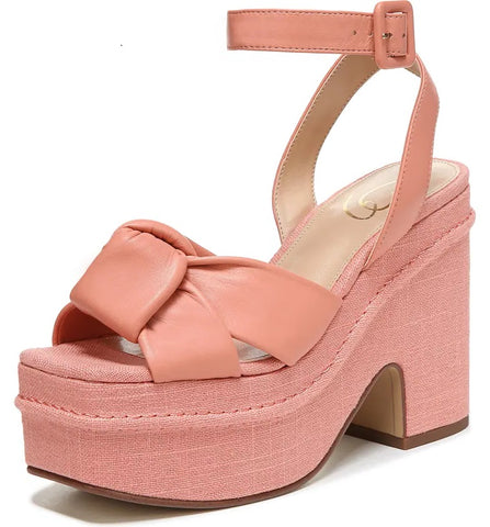 Sam Edelman Theresa Canyon Clay Adjustable Ankle Straps Buckle Closure Sandals