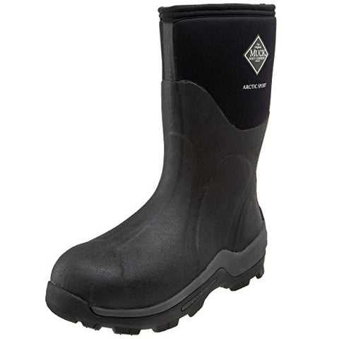 The Original Muck Boots Arctic Sport Mid Calf Outdoor Waterproof Boot Black (11)