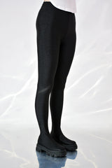 Cape Robbin Devons Pants Chunky Lug Sole Rounded Toe Pull On Lycra Legging Boots