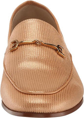 Sam Edelman Loraine Peach Leather Almond Toe Slip On Classic Vamp Loafers