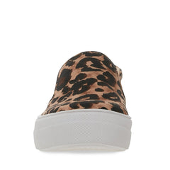 Steve Madden Women's Gills Leopard Print Platform Sneakers Leopard (9, LEOPARD)