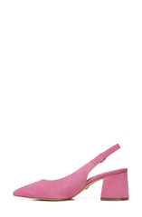 Sam Edelman Petra Pink Confetti Pointed Toe Buckle Strap Slingback Pumps Shoes