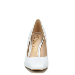 Sam Edelman Beth Bright White Stiletto Heel Pointed Toe Slip On Fashion Pumps