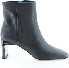 Circus by Sam Edelman Tammie Black Square Toe Side Zipper Slim Heel Ankle Boots