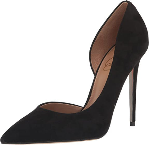 Sam Edelman Delores Black Pointed Toe Stiletto Heel Slip On Fashion Dress Pumps