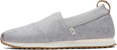Toms Alpargata Resident Frost Grey Slip On Low Top Stretchy Fashion Sneakers