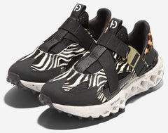 Cole Haan 5.ZeroGrand Monk Strap Runner Black/Safari/Ivory Slip On Wide Sneakers