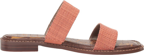 Sam Edelman Haydee Stucco Pink Fashion Slip On Open Toe Heeled Slides Sandals