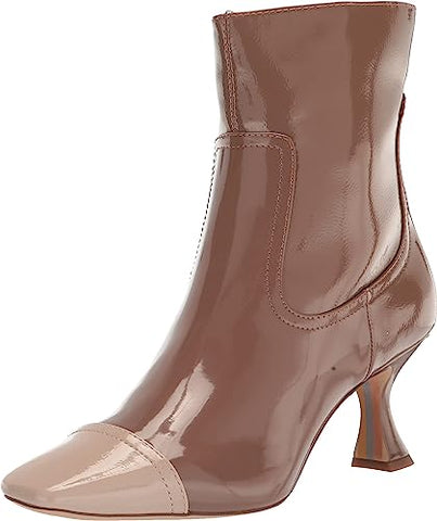 Sam Edelman Livia Portobello Square Toe Spool Heel Fashion Ankle Booties Boots