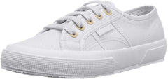 Superga 2750 Cotu Classic Pale Gold Canvas Lace Up Rounded Toe Tennis Sneaker