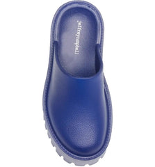 Jeffrey Campbell Clogge Blue Fashion Slip On Slide Chunky Platform Mule Sandals