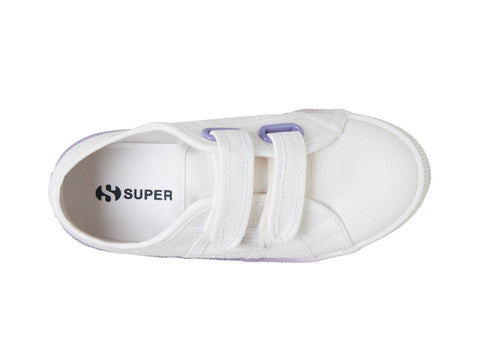 Superga Gradient Dual Strap Low Top Rounded Toe Flat Heel Sneakers WH