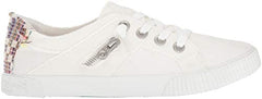 Blowfish Malibu Fruit Sneaker White Smoked 16oz Canvas Lace Up Fashion Shoes