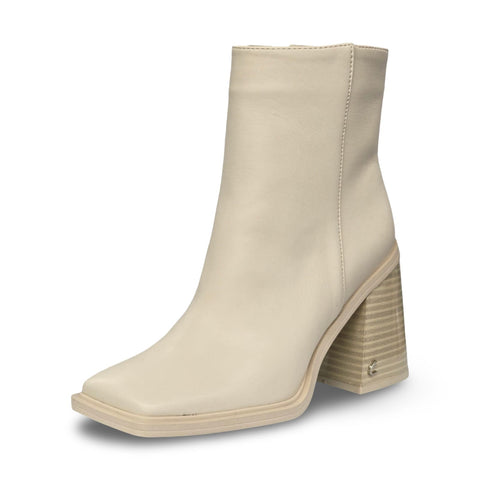 Circus By Sam Edelman Layla 2 Modern Ivory Square Toe Stacked Block Heel Boots