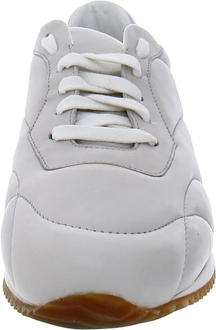 Sam Edelman Trace Cream Leather Lace Up Rounded Toe Athletic Low Top Sneakers