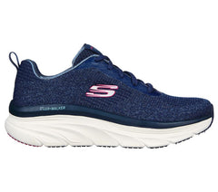 Skechers Relaxed Fit: D'Lux Walker Daily Beauty Navy Fashion Cushioned Sneakers