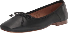 Circus By Sam Edelman Teresa Black Bow Detailed Slip On Square-Toe Ballet Flats