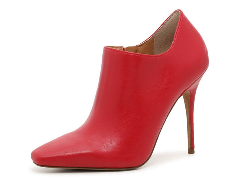 Jessica Simpson Pumps Womens Carolie Red Leather High Heeled Stiletto Booties