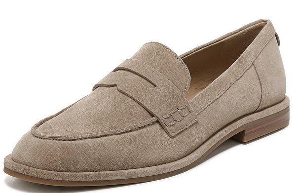 Sam Edelman Beatrice Brown Sand Suede Career Slip On Flat Penny Dress Loafers