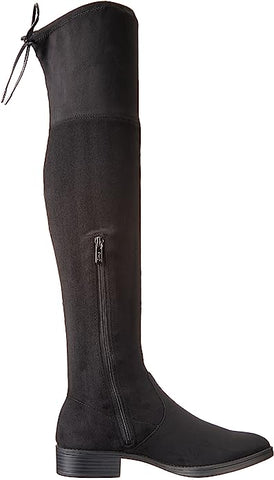 Circus By Sam Edelman Peyton Black Round Toe Stretch Over The Knee Side Zip Boot