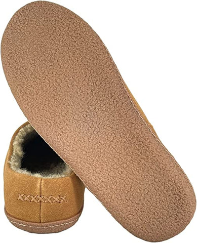 Clarks Stylish Perforated Cinnamon Plush Sherpa Lined Rounded Toe Suede Clogs