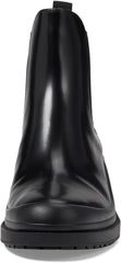 Cole Haan Grand Ambition Westerly Black Box Calf Leather Pull On Round Toe Boots