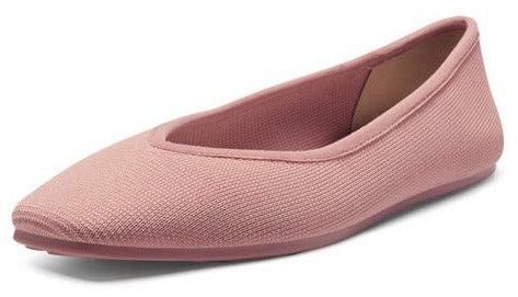 Louise Et Cie ALYAH Rosina Pink Washable Knit Pointed-Toe Slip On Ballet Flats