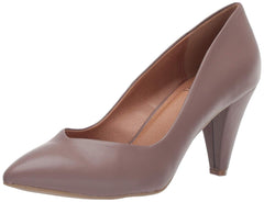 LFL Lust For Life MOXXIE Pump Brown Leather Pointed Mid Heel Retro Dress Pumps