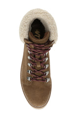 Sam Edelman Franc Lace-up Round-toe Hiker Ankle Boot Toffee Brown Lace Up Bootie
