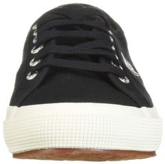 Superga 2750 Cotu Black White Lace Up Rounded Closed Toe Classic Sneaker