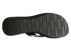 Yellow Box Belmac Black Clear Lightweight Platform Wedge Flip Flop Sandals