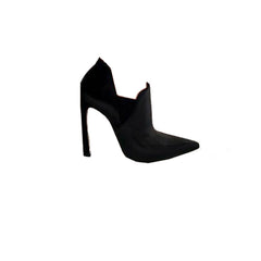 Schutz Remi Black Nappa Leather high Heel Pointed Toe Ankle Dress Bootie