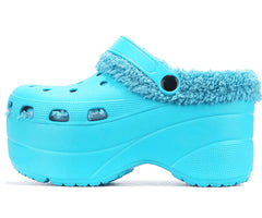 Cape Robbin Gardener-3 Platform Clogs Fashion Comfortable Slippers TEAL (7, TEAL)