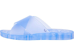 Sam Edelman Jelly Jaylee Blue Color Block Translucent Slip On Slide Sandals