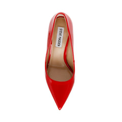 Steve Madden Vala Bright Red Patent Fashion High Heel Pointed Toe Stiletto Pumps