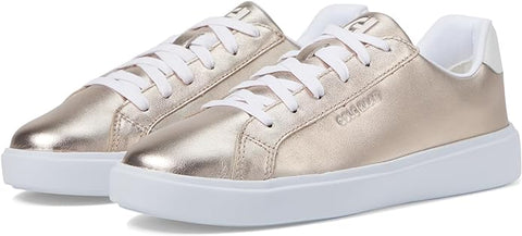 Cole Haan Grand Crosscourt Daily Rose Gold Metallic/Optic White Lace Up Sneakers