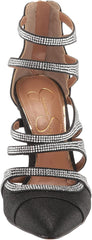 Jessica Simpson Parminda 2 Black Pointed Toe Stiletto Heel Strappy Fashion Pumps