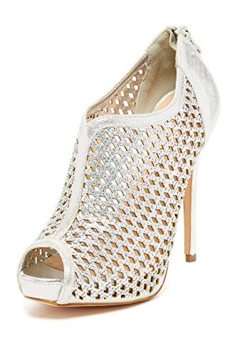 Lauren Lorraine EVA Rhinestone High Platform Peep Toe Glitter Prom Wedding Pump