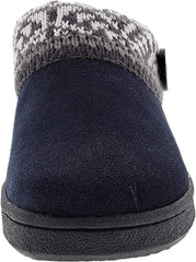 Clarks Amanda Navy Indoor Outdoor Clog Slip On Rounded Toe Casual Winter Slipper