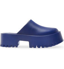 Jeffrey Campbell Clogge Blue Fashion Slip On Slide Chunky Platform Mule Sandals